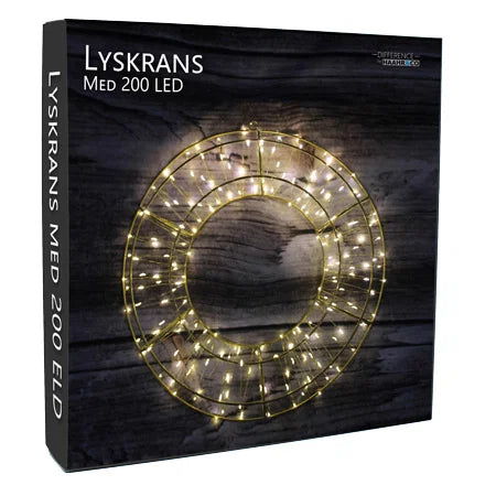 Ljusslinga med 200 LED