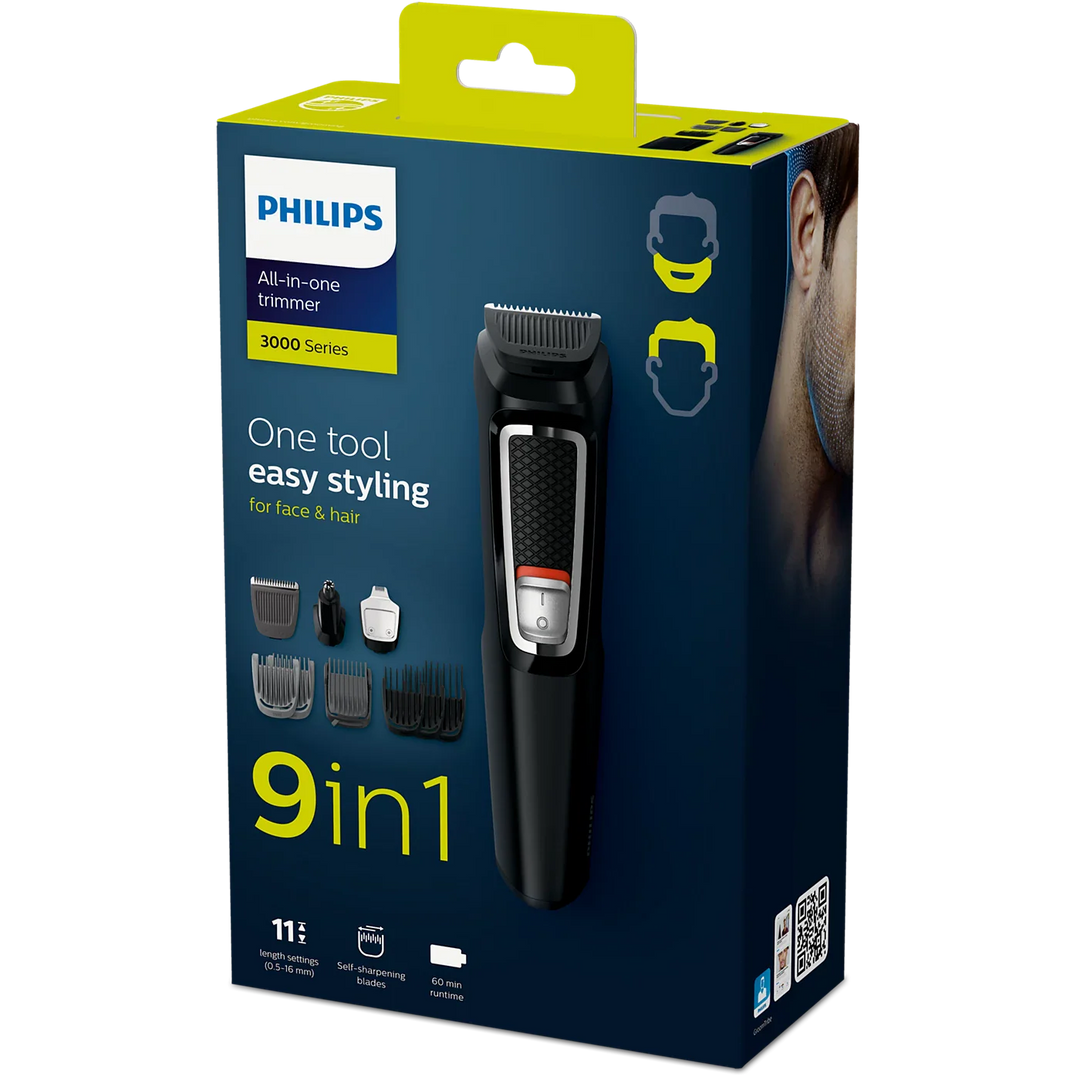 Philips - Multitrimmer Series 3000 9-i-1, Ansikte och hår