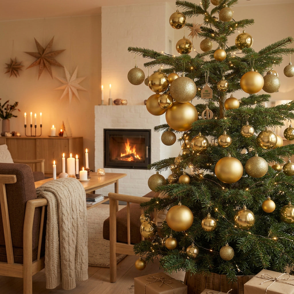 Julkulor 70 st. guld