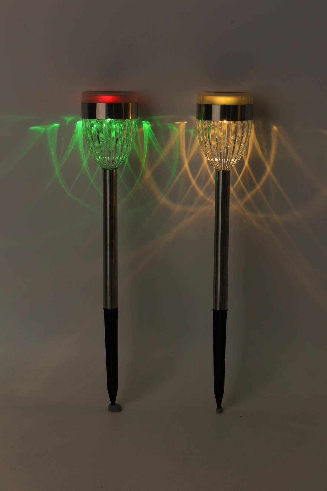 Conzept solcellslampa stål 6,2x36,5 cm 2xLED dubbel funktion 2 st.