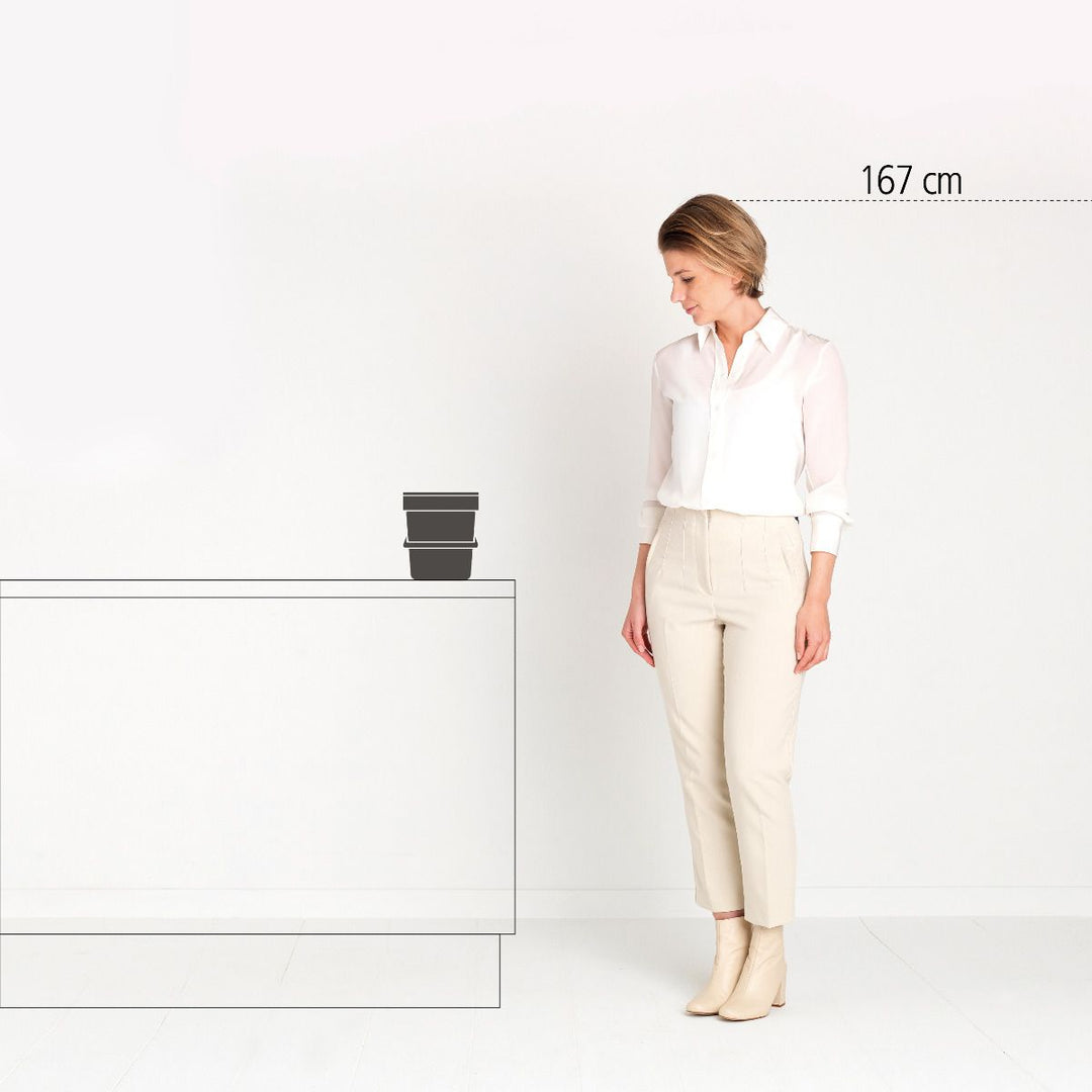 Brabantia - Black &amp; Go Avfallskärl - 6 l - ljusgrå