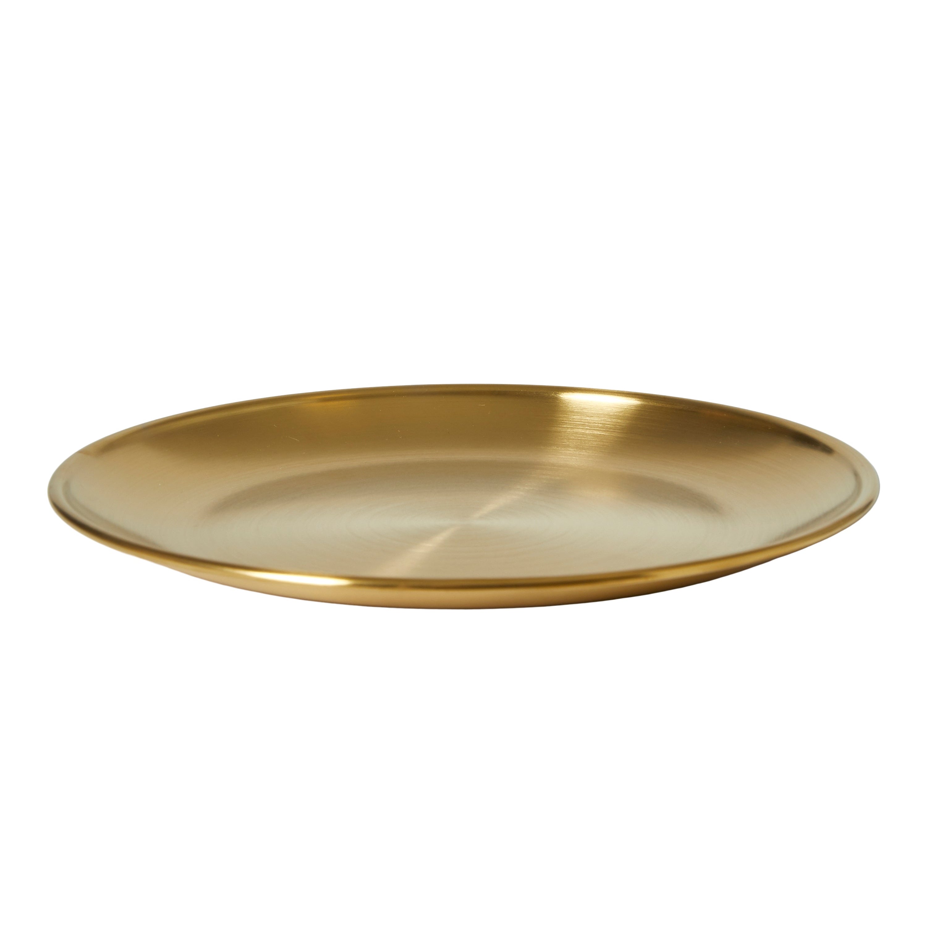 Tallrik Ø26 cm rostfritt stål - guld