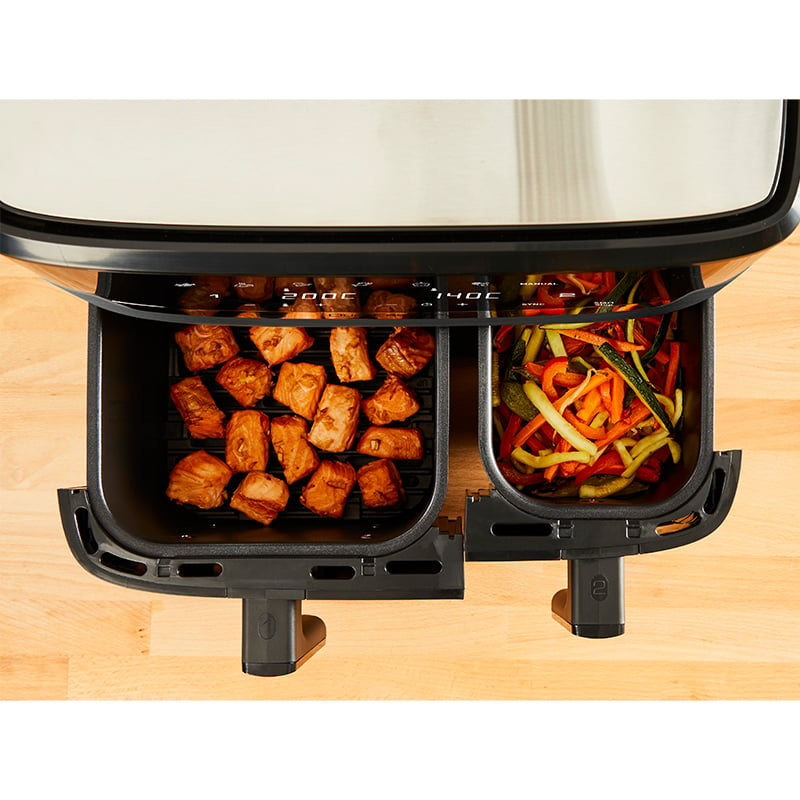 OBH Nordica Dual Easy Fry & Grill airfryer svart