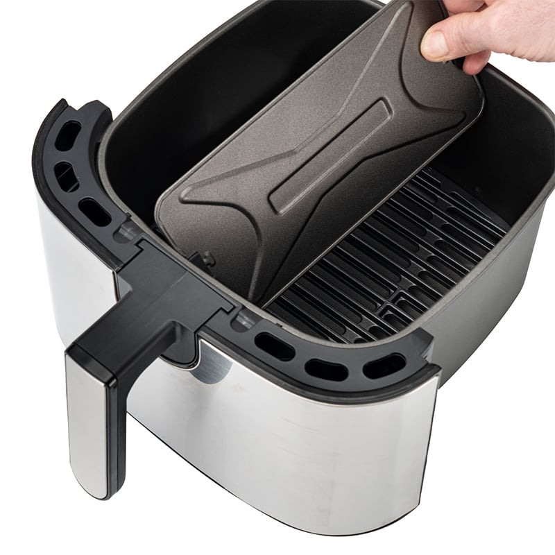 OBH Nordica - Easy Fry & Grill Luftfritös XXL 2in1 - Silver 1830W