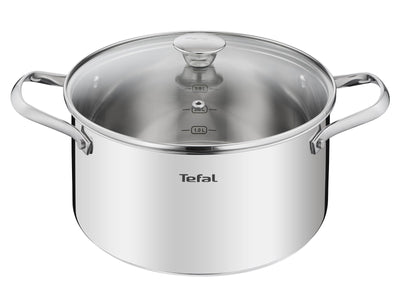 Tefal - Cook eat Pot/Pan set med 4 delar i rostfritt stål