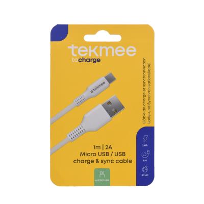 Tekmee - USB till mikro-USB-kabel 1 m