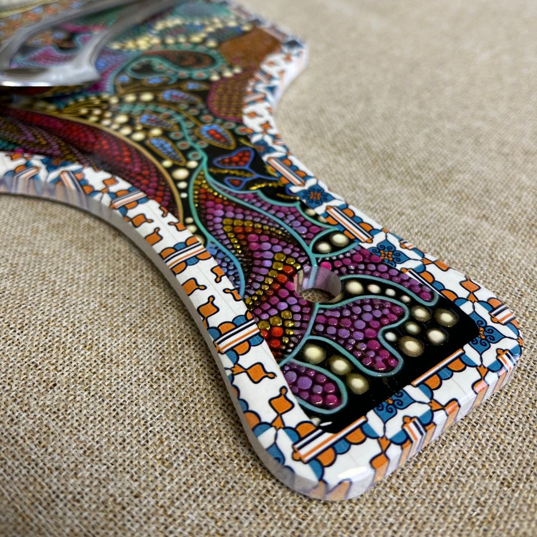 Keramisk serveringsbräda 14,5x40 cm 4 ass.