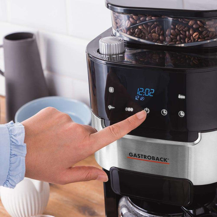 Gastroback - Kaffemaskin Grind &amp; Brew svart/stål