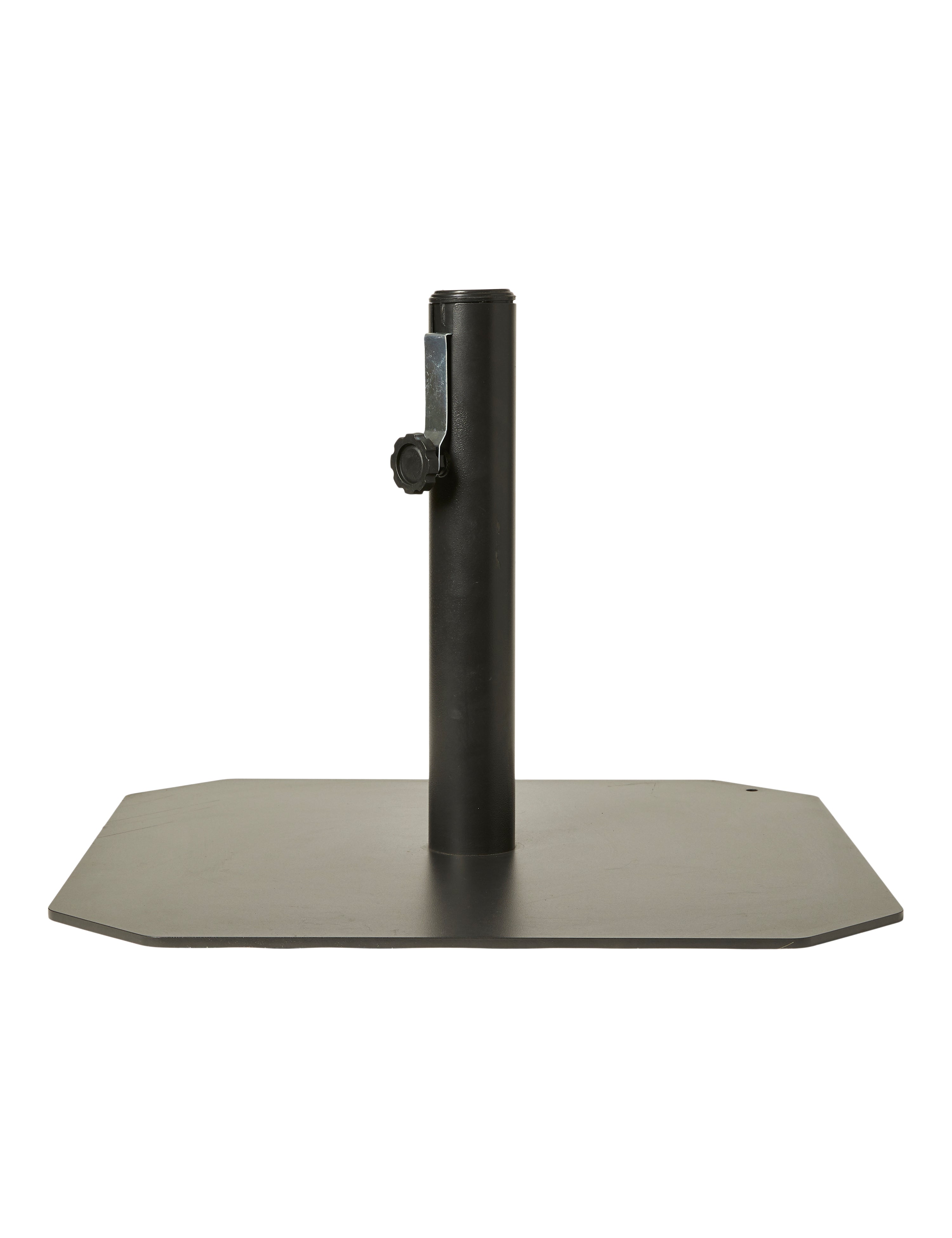 Parasollfot fyrkantig 50x50 cm 11 kg järn svart