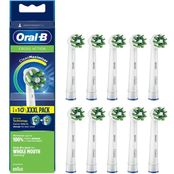 Oral B - lösa borstar Cross Action 10 st.