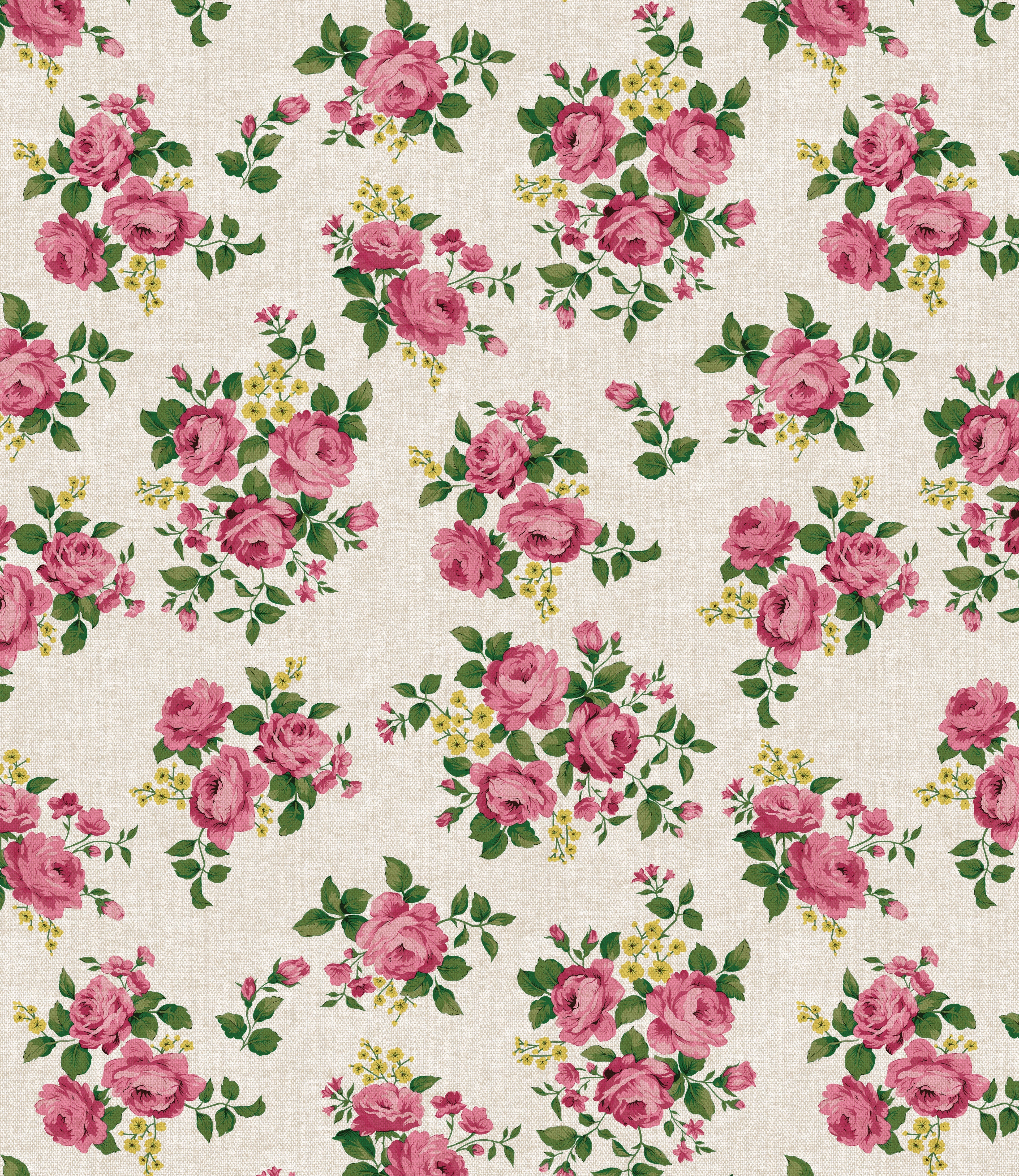 Vaxduk - Rosa rosor 140 cm