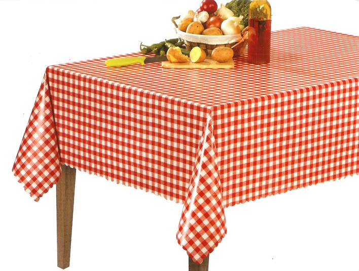 Tern vaxduk - 140cm - Röd - 20m per rulle