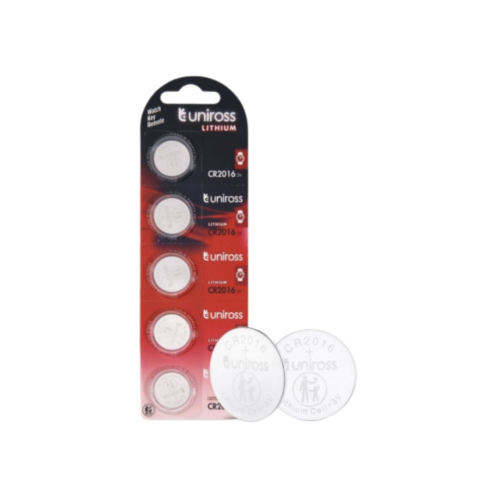 Uniross - Batteri CR2016 - 5 st.