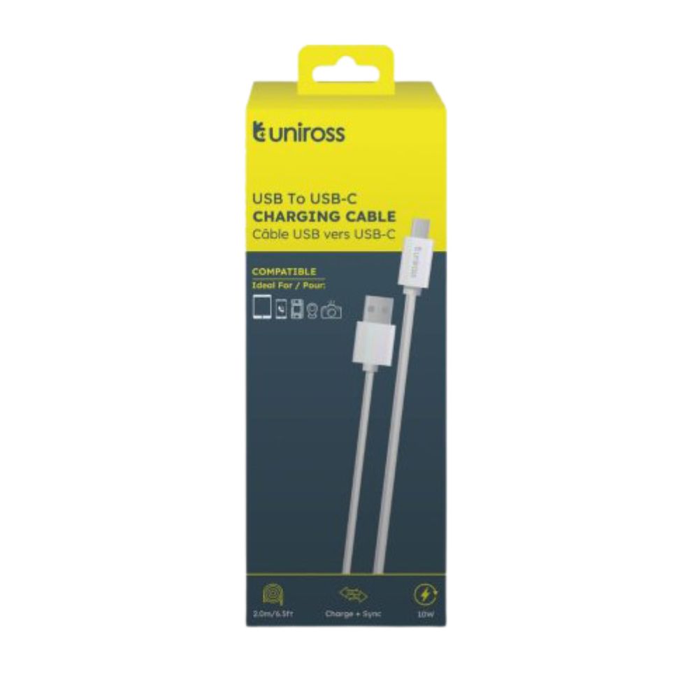 Uniross USB till USB-C-kabel 2 m