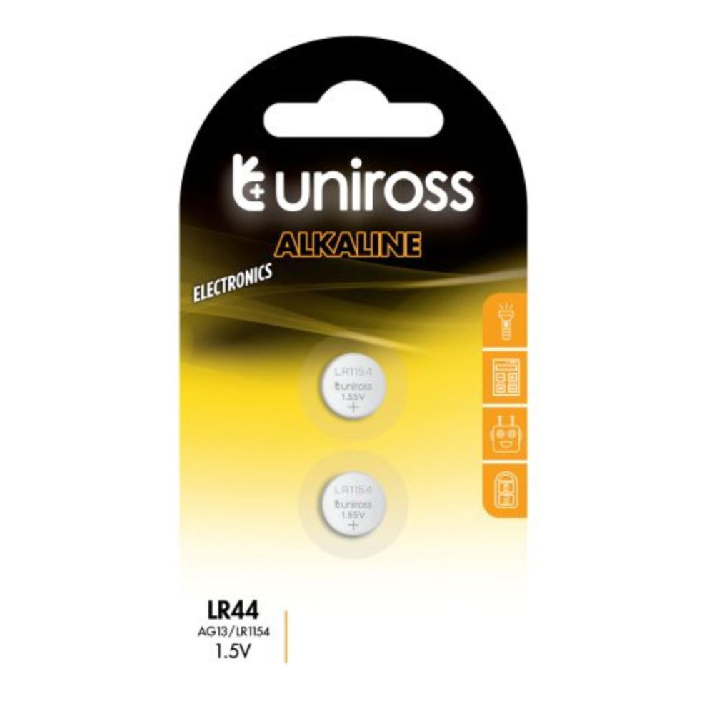 Uniross - Batteri LR1154, AG13, LR44 - 2 st.
