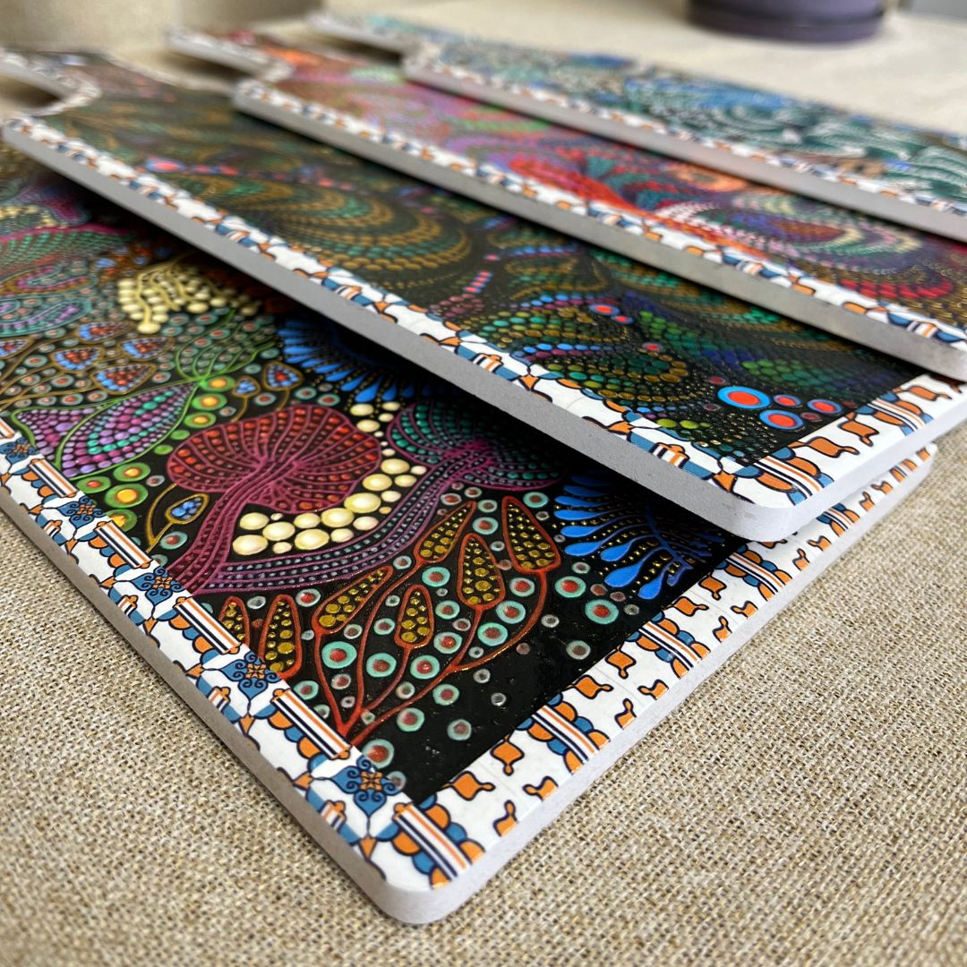 Keramisk serveringsbräda 14,5x40 cm 4 ass.