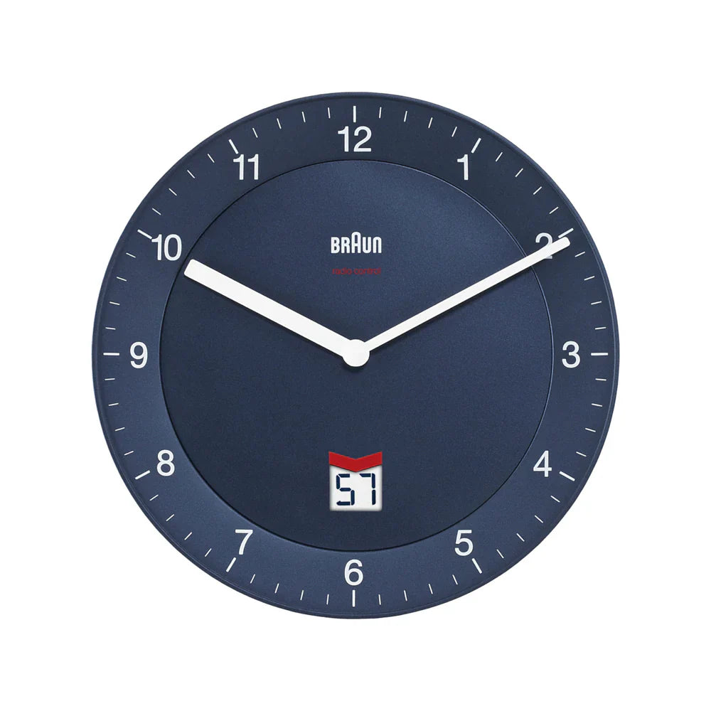 Braun - Classic vægur blå Ø 30 cm