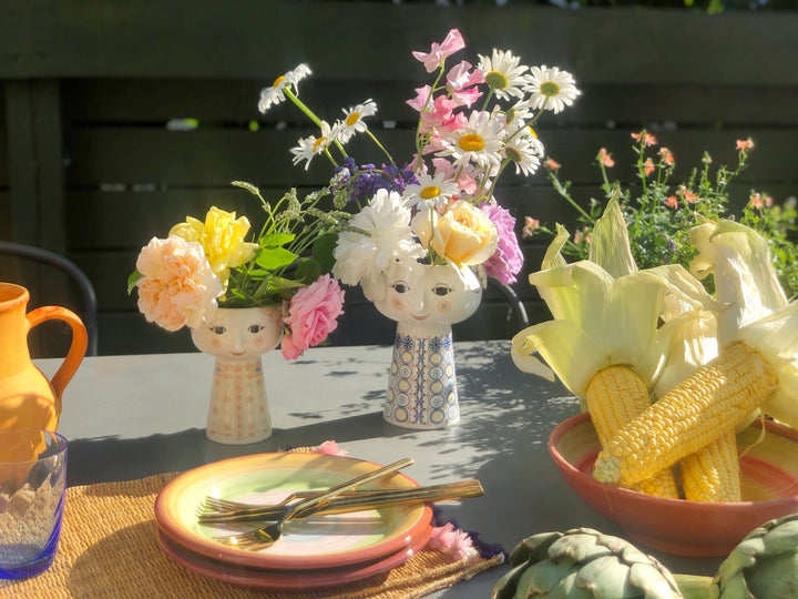 Bjørn Wiinblad - Eva vas mjuk gul 15 cm