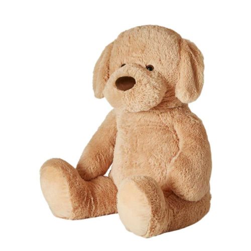 Stor nallehund 100 cm ljusbrun