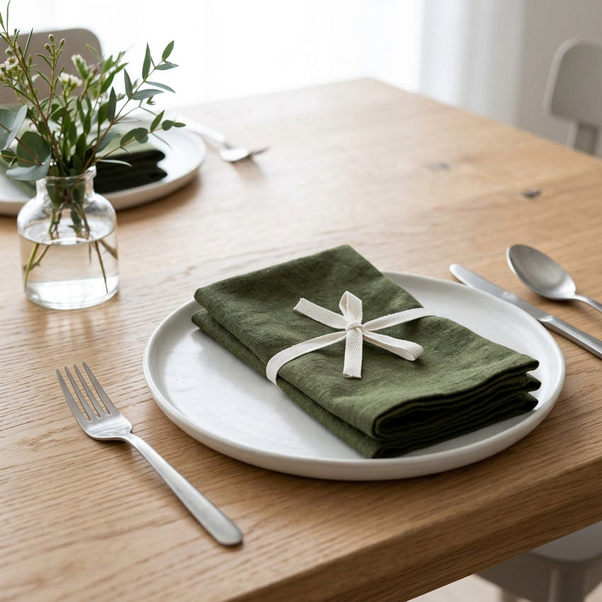 Munnservetter 4 st. grön