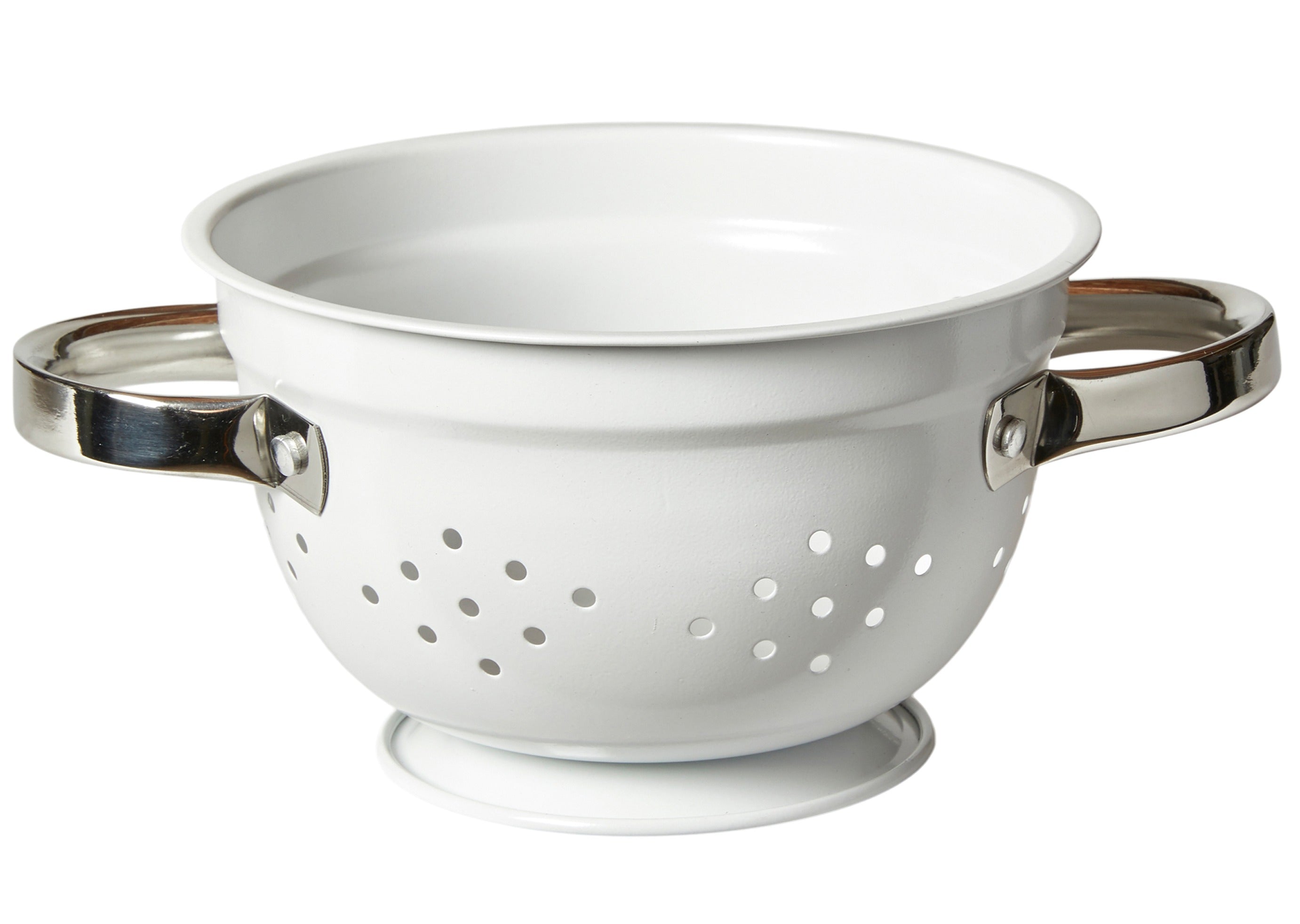 Durkslag/Sil Retro Ø17 cm stål vit