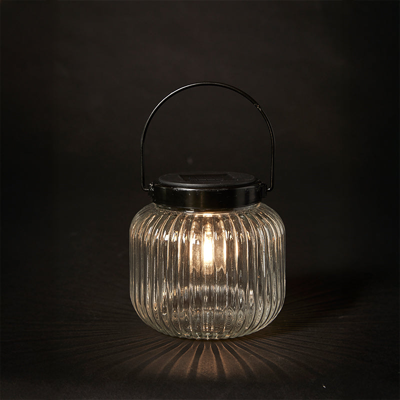 Solar glas med håndtag rille Ø11,5x12,5 cm klar