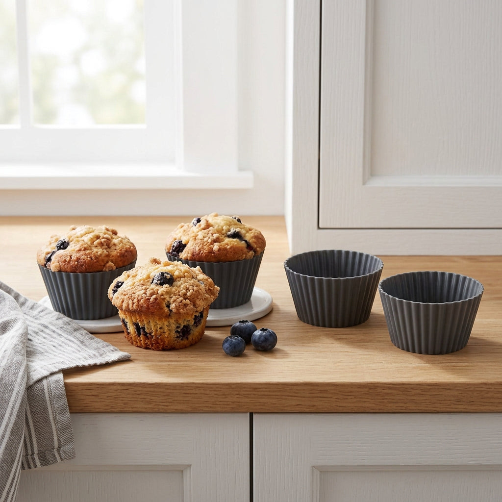 Muffinsforme i silikone - 12 stk.