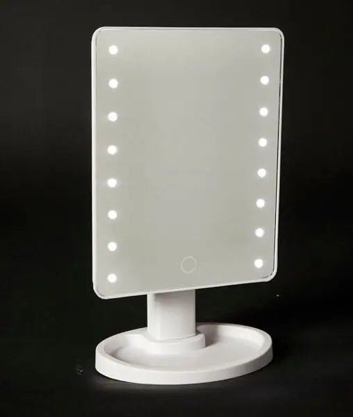 Sminkspegel LED 16,9x11,9x28,5 cm plast/klar