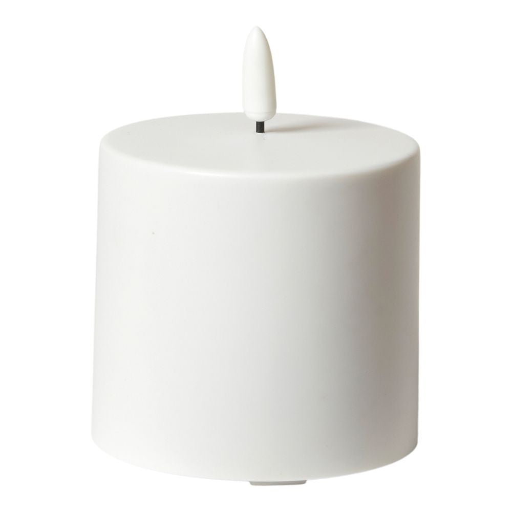 LED blockljus 3D flamma - Ø8x7,5 cm