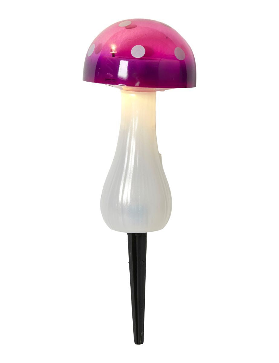 Solar paddehat med spyd Ø9x20 cm plast rød/hvid