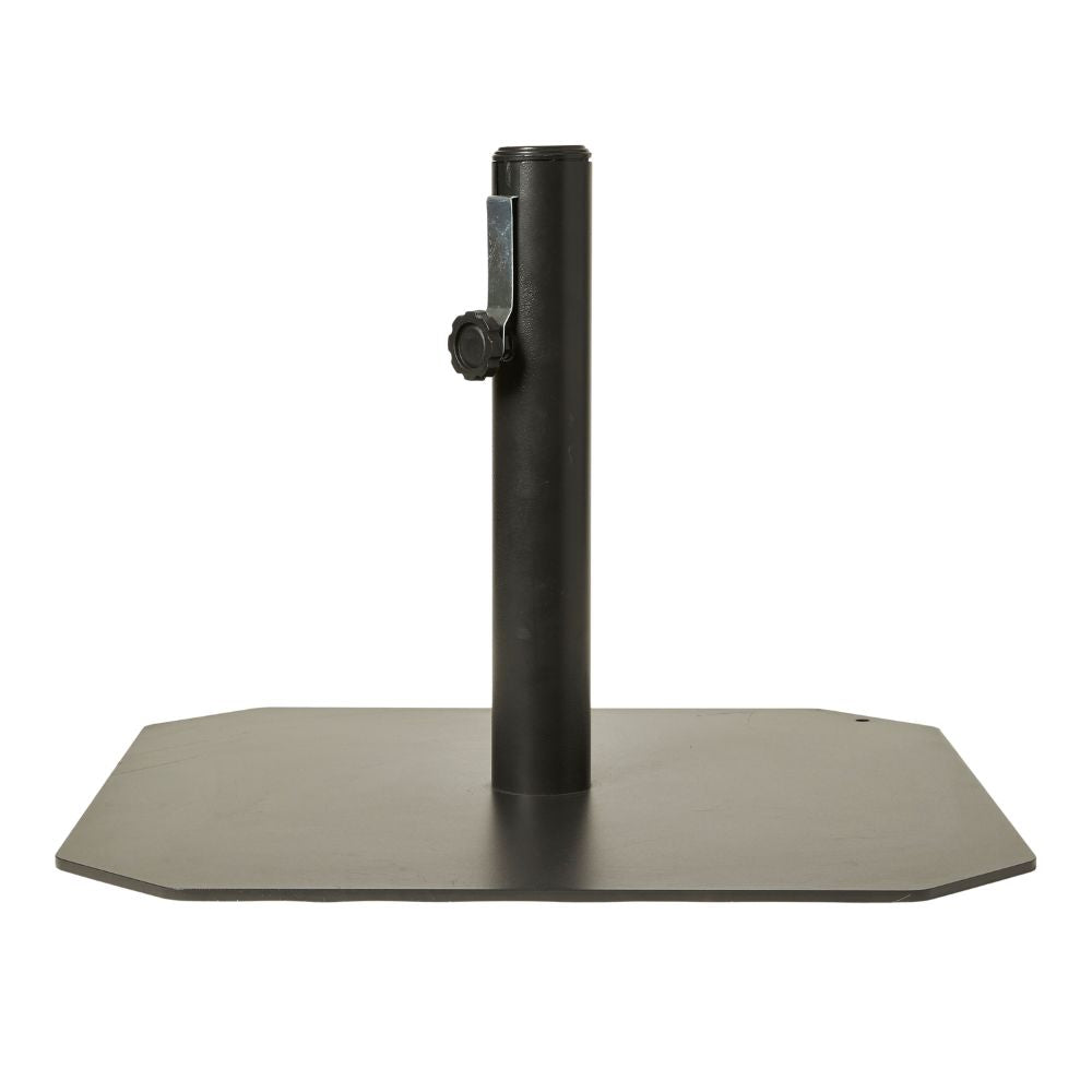 Parasollfot fyrkantig 50x50 cm 11 kg järn svart