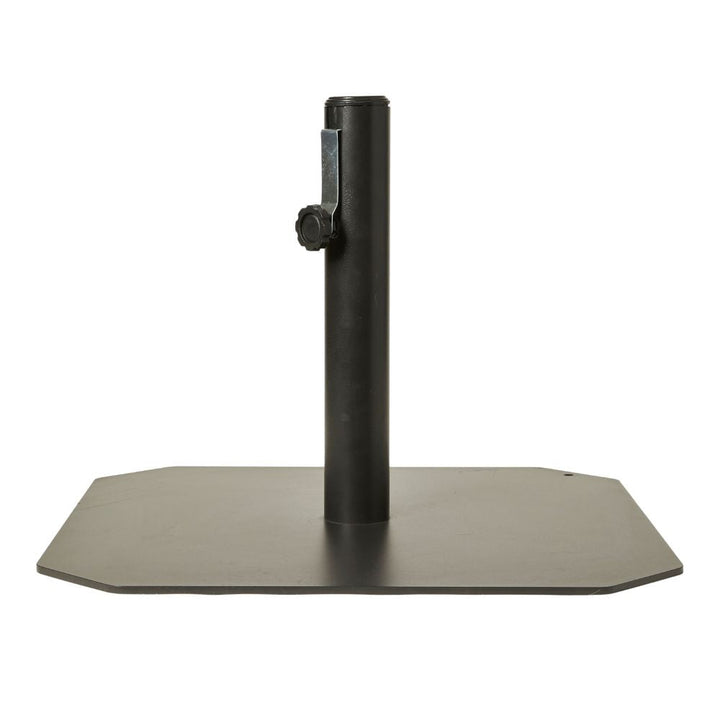 Parasollfot fyrkantig 50x50 cm 11 kg järn svart