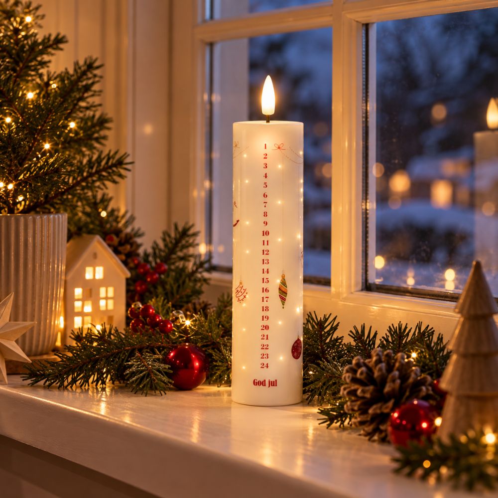 Kalenderljus med twinkle