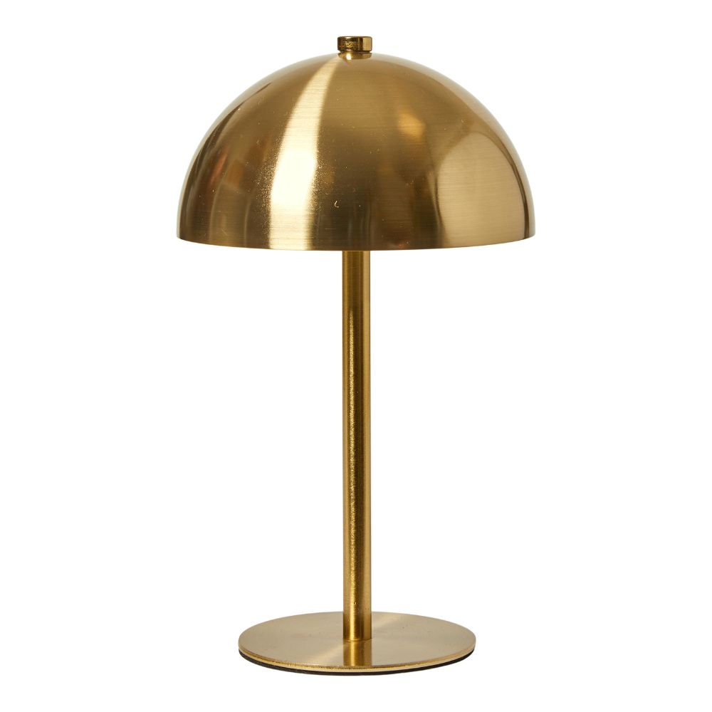 Lampe med LED og touch - genopladelig Ø12x20,5 cm guld