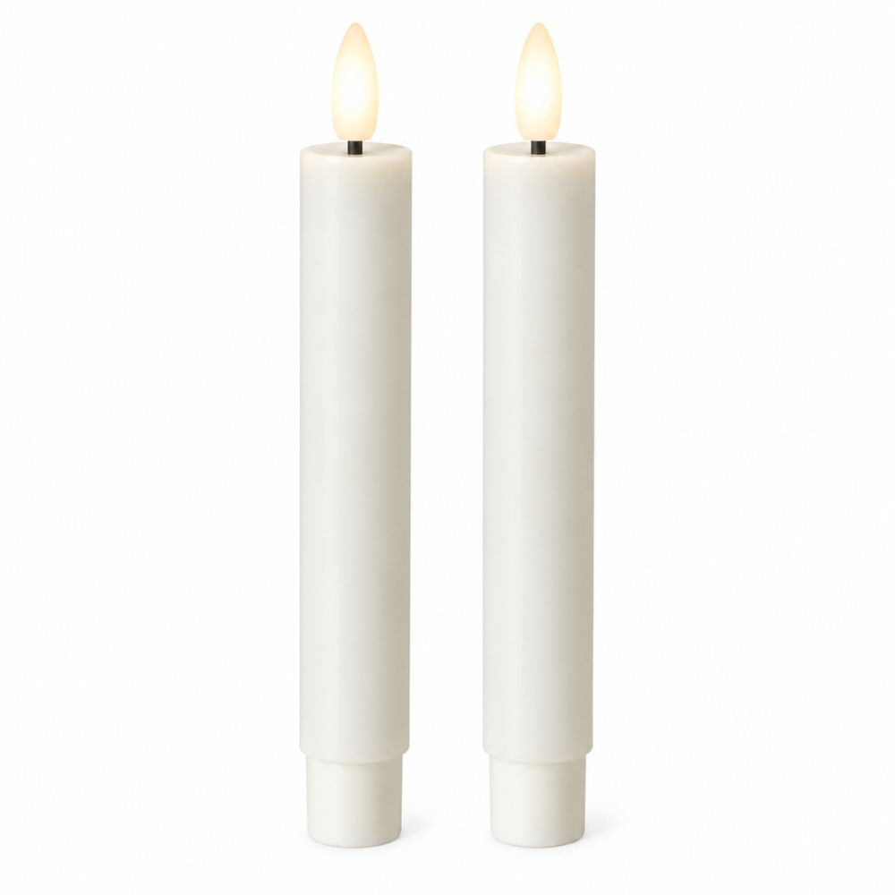 LED stagelys 2 stk. opladelige 18 cm