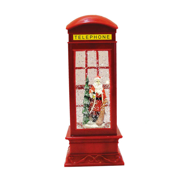 Conzept Christmas - Snölykta med telefonbox - 15,5x27 cm