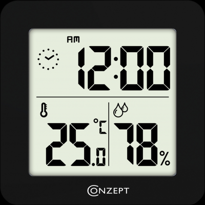 Conzept digital termometer med hygrometer