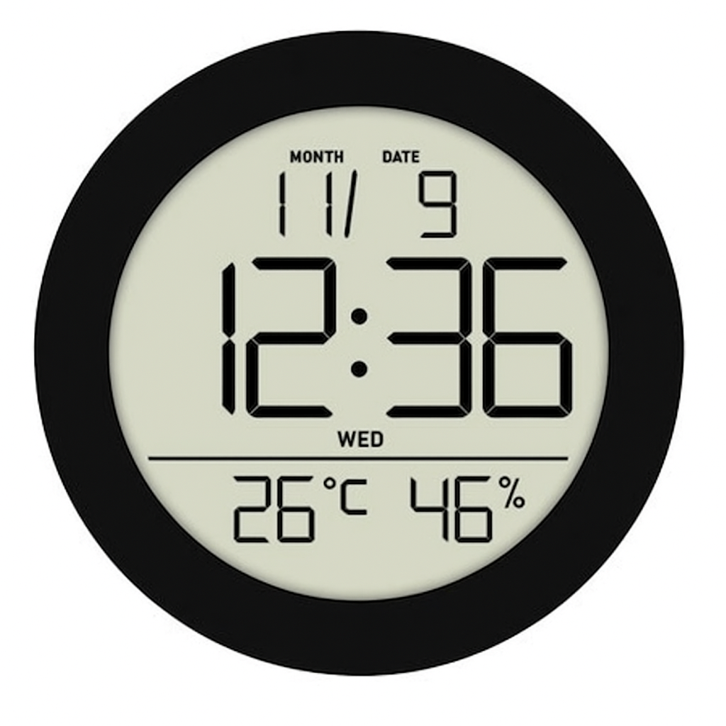 Conzept - Termometer och hygrometer i svart
