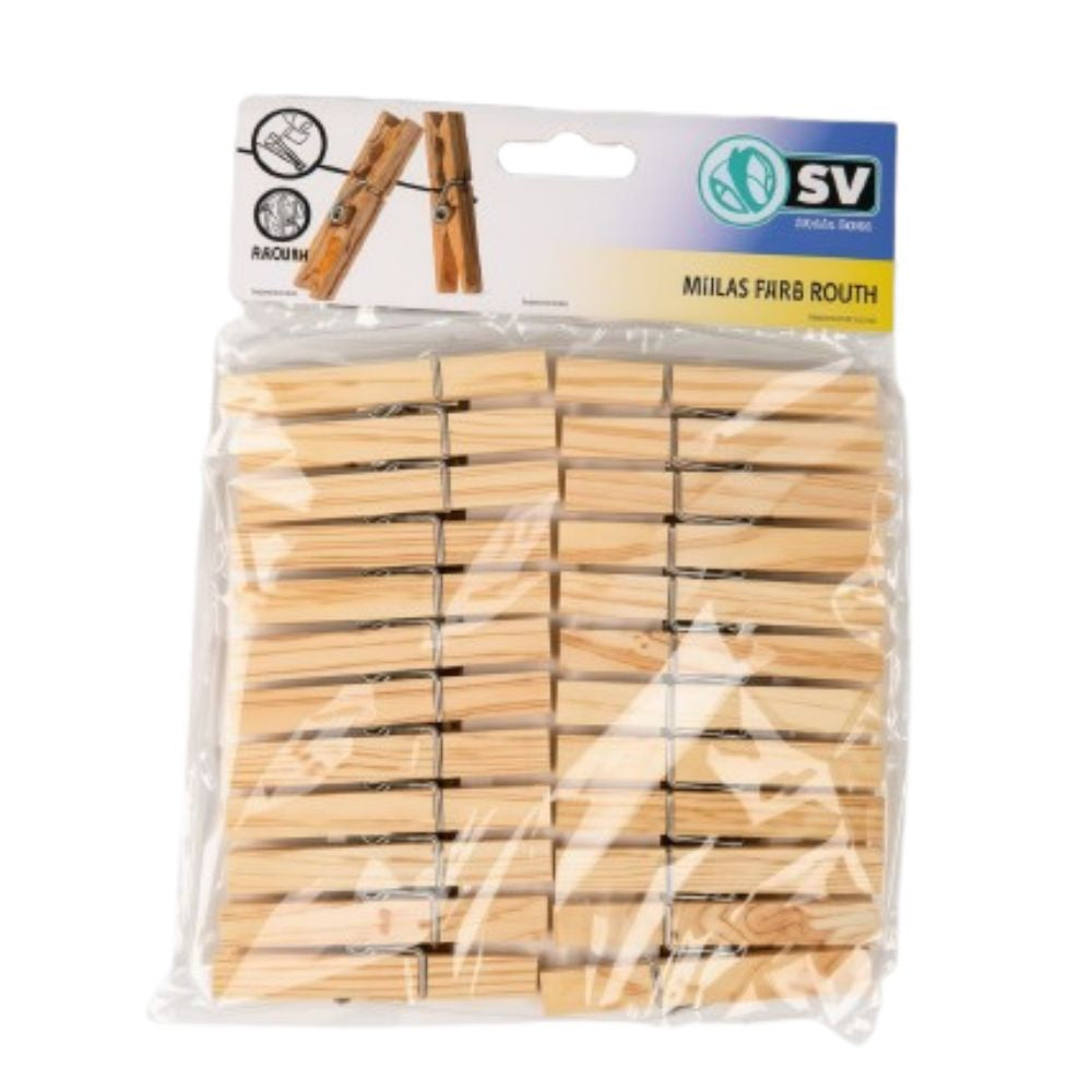 Daily - Klädnypa bambu 24 st.