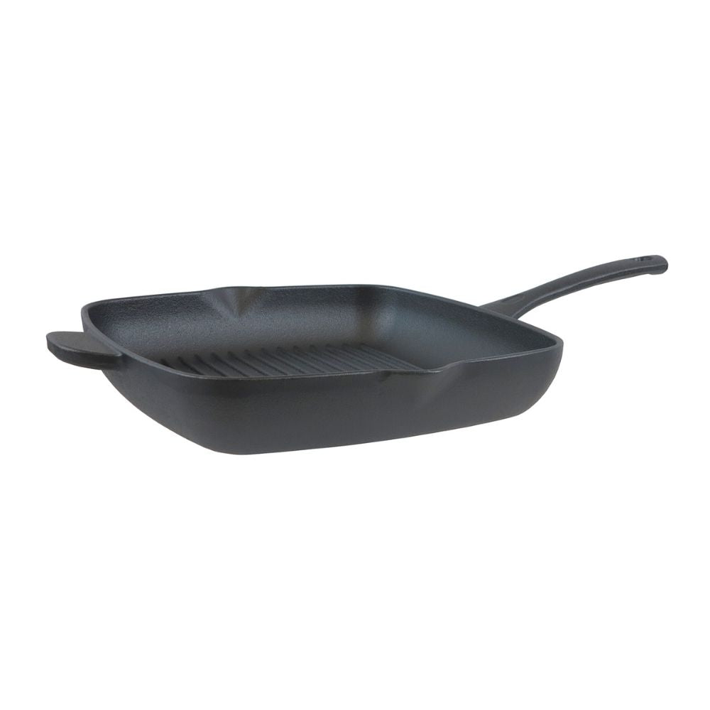Conzept - Grillpanna gjutjärn 29x27 cm svart