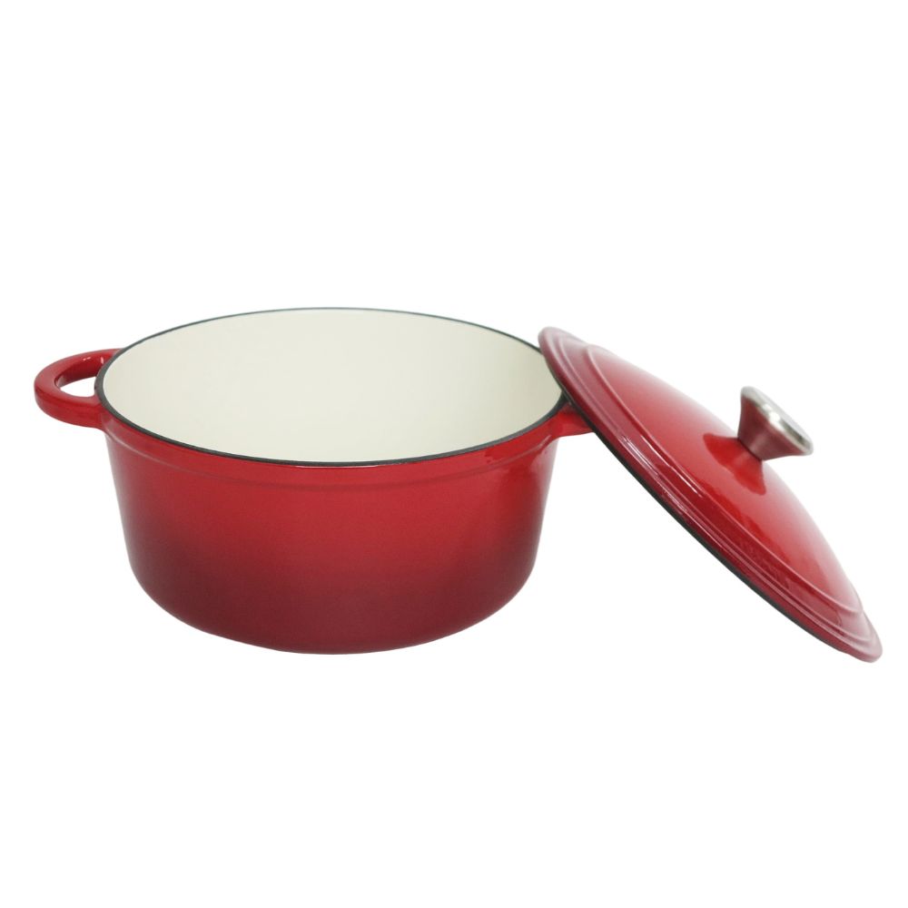 Conzept - Gryta gjutjärn 3,85 L Ø24 cm röd