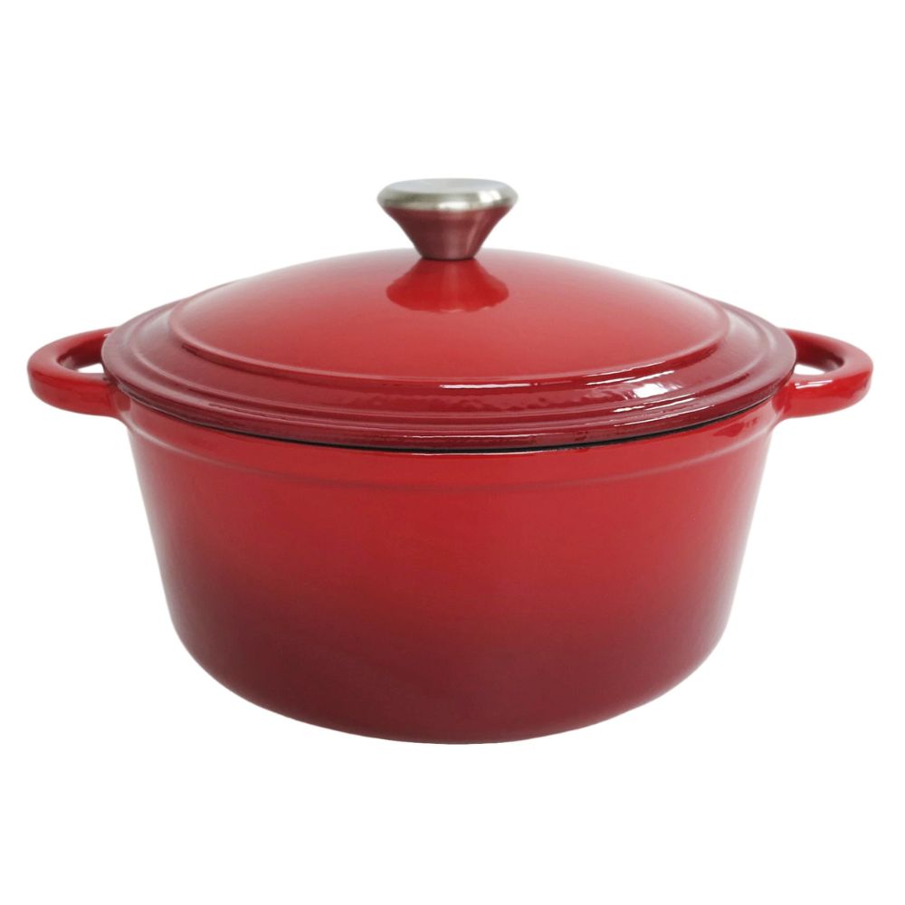 Conzept - Gryta gjutjärn 3,85 L Ø24 cm röd