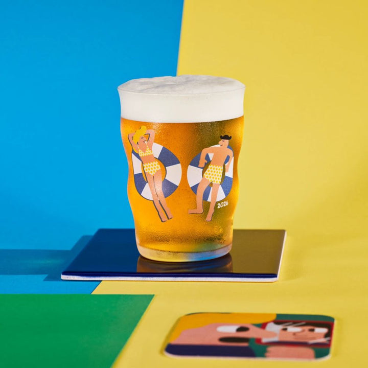 Holmegaard - Mikkeller Pint Ølglas 2026 40 cl klar m. deko