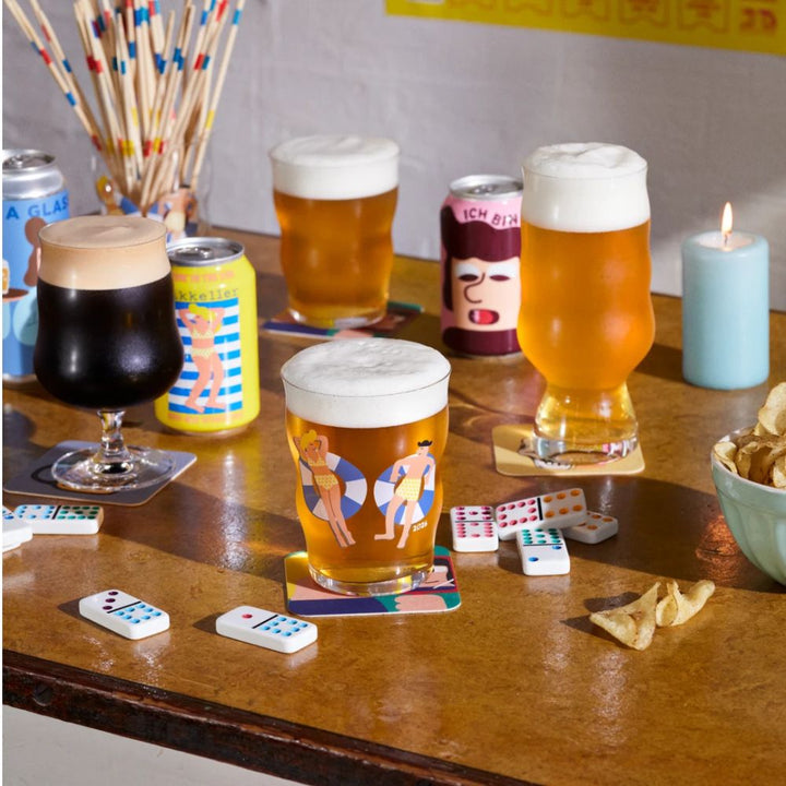 Holmegaard - Mikkeller Pint Ølglas 2026 40 cl klar m. deko