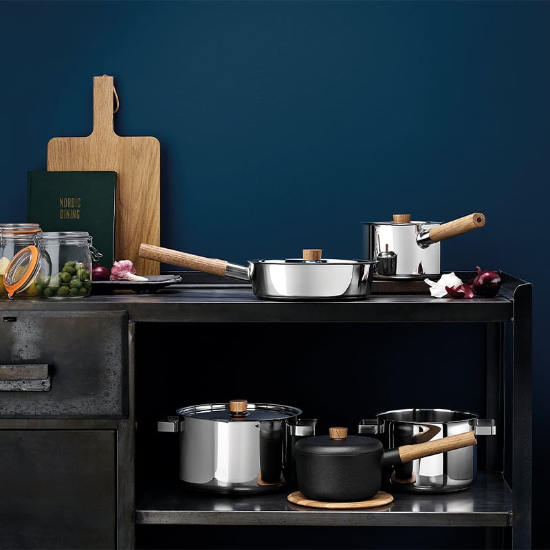 Eva Solo - Sautépanna med lock Ø24 cm Nordic Kitchen Rostfritt stål