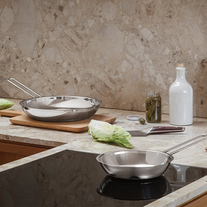 Eva Trio - Stekpanna 28 cm - Rostfritt stål utan beläggning Honeycomb