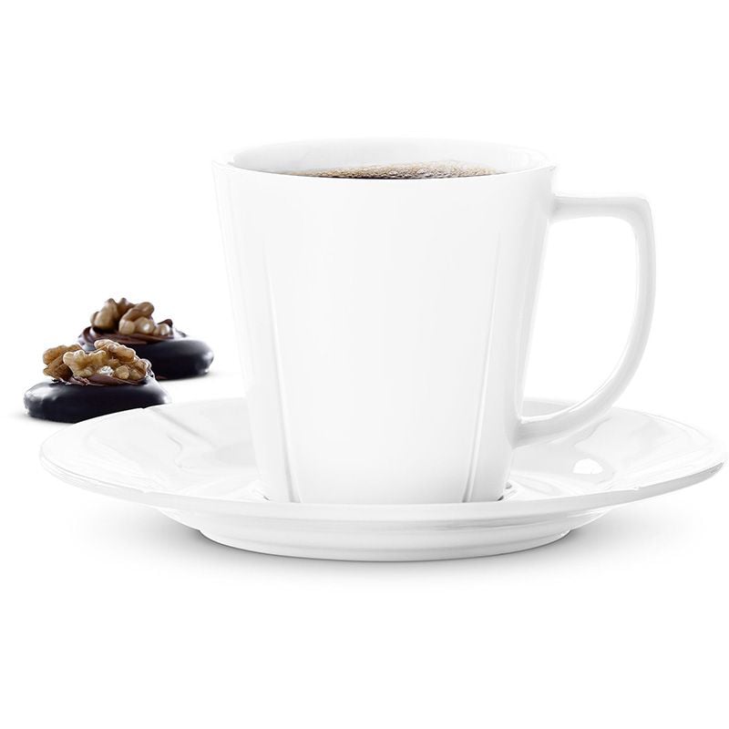 Rosendahl - Grand Cru kaffekopp m. fat 26 cl vit 4 st.