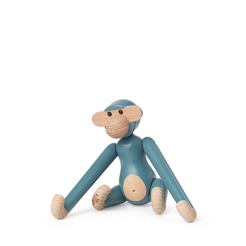 Kay Bojesen - Mini Monkey vintage blå 9,5 cm