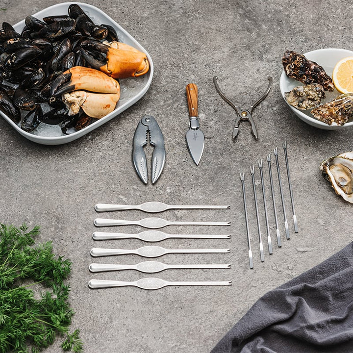 Laguiole By Hâws - skaldjursset 15 delar inklusive presentask i trä