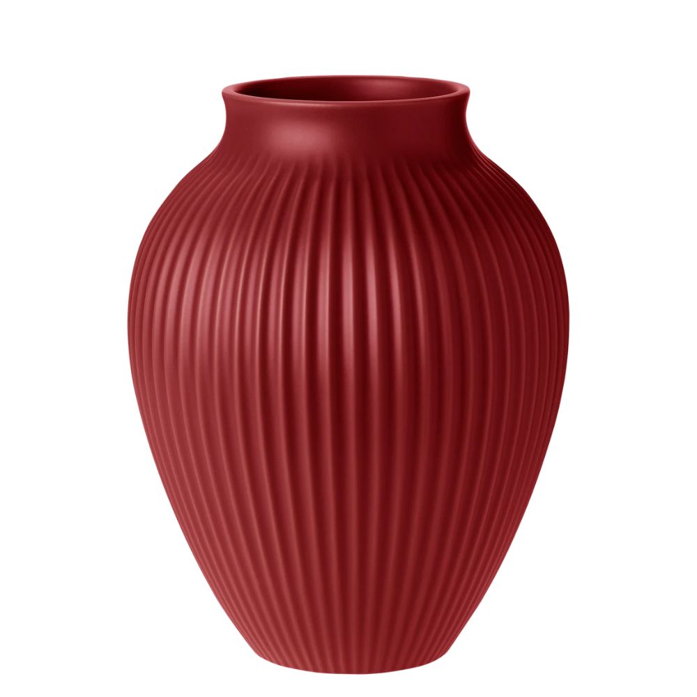 Knabstrup - Vase 27 cm cherry red